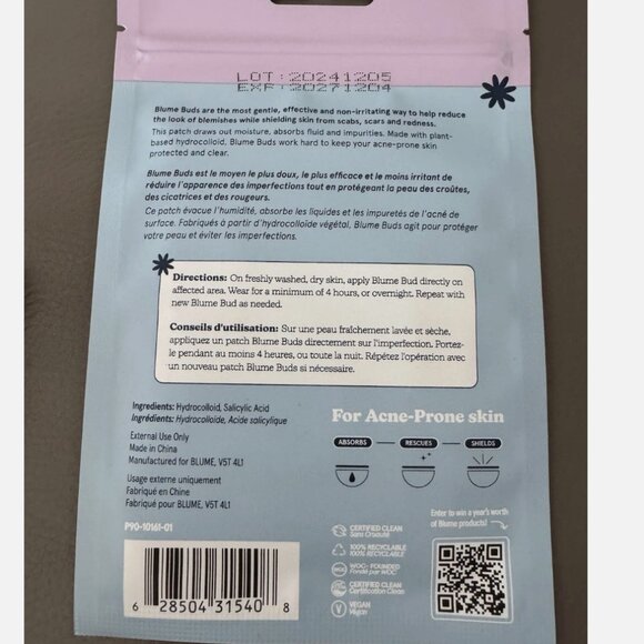 Blume Buds Power Patches for Acne-Prone Skin - 12 Pack - Picture 2 of 2